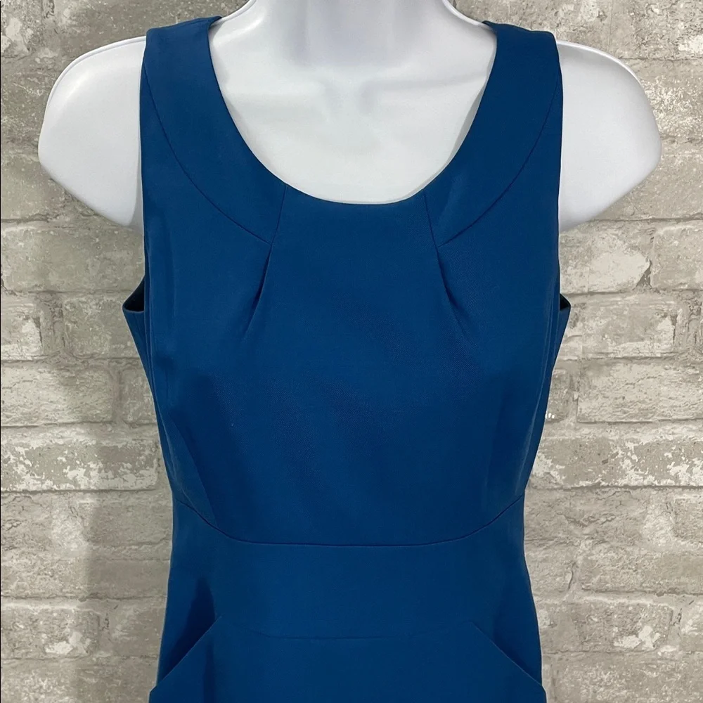 J.Crew Emmaleigh Wool Blue Super 120's Dress